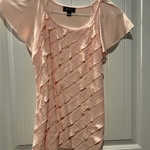 Vince Camuto Pink Ruffle Top